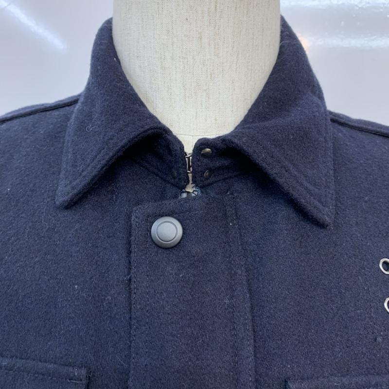 ナノユニバース nano・universe ジャケット、上着 ジャンパー、ブルゾン ウール 40 無地 紺 / ネイビー / navy メンズ USED 古着 中古 10042315