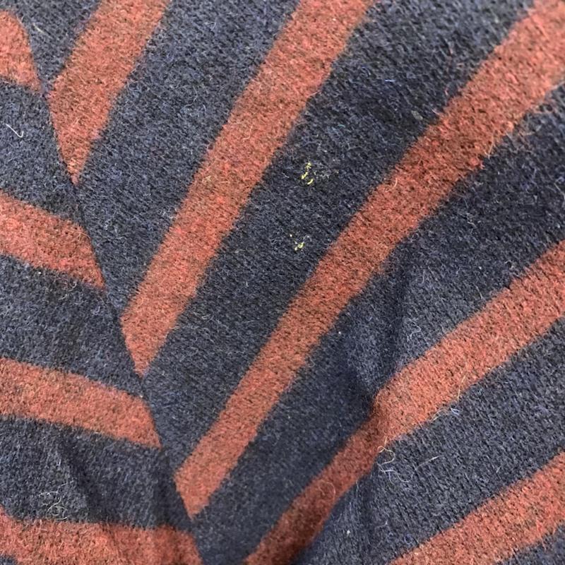 ジャーナルスタンダード JOURNAL STANDARD カットソー 長袖 ボーダー ボーダー柄 紺 / ネイビー / navy X えんじ / ワインレッド / dark red レディース USED 古着 中古 10042693