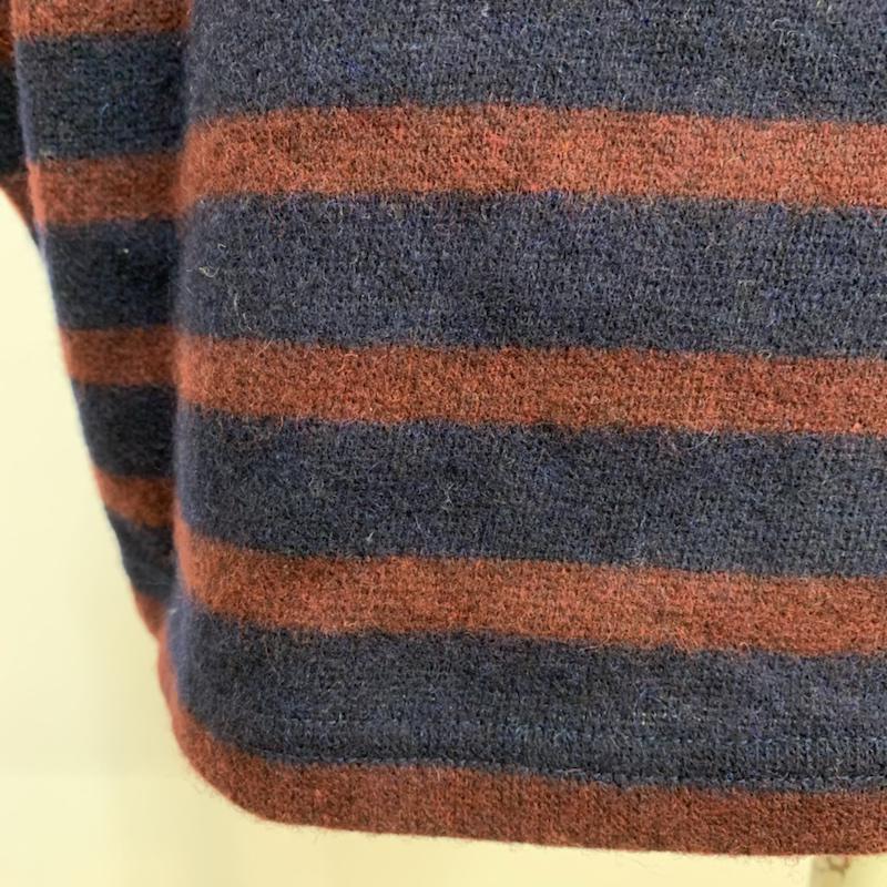 ジャーナルスタンダード JOURNAL STANDARD カットソー 長袖 ボーダー ボーダー柄 紺 / ネイビー / navy X えんじ / ワインレッド / dark red レディース USED 古着 中古 10042693