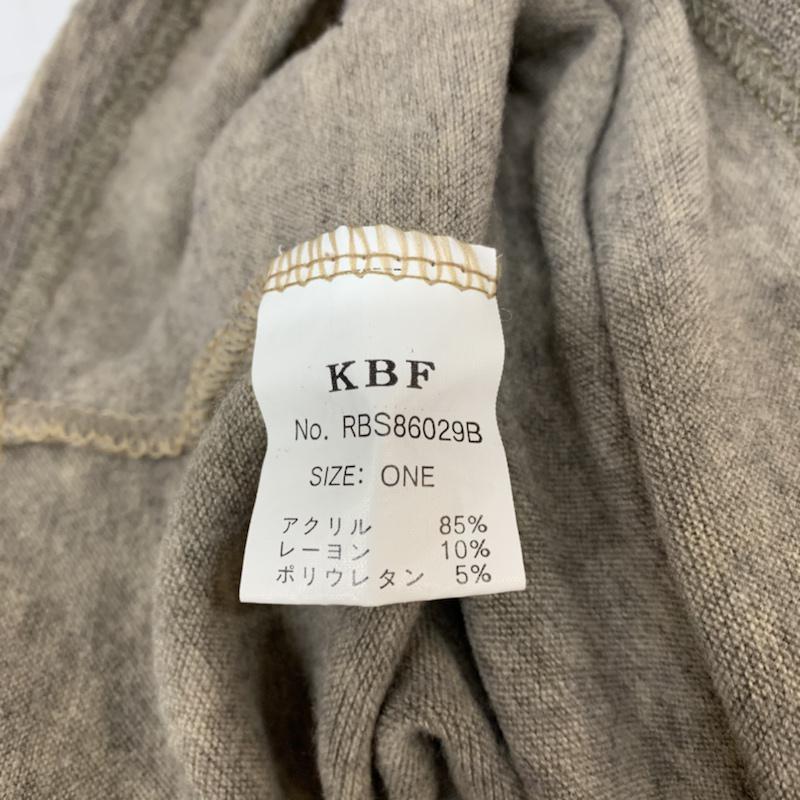 ケービーエフ KBF カットソー 長袖 無地 茶 / ブラウン / brown レディース USED 古着 中古 10042700