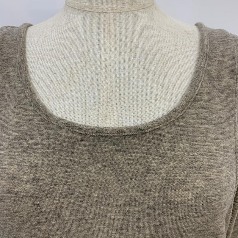 ケービーエフ KBF カットソー 長袖 無地 茶 / ブラウン / brown レディース USED 古着 中古 10042700