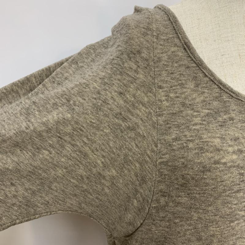 ケービーエフ KBF カットソー 長袖 無地 茶 / ブラウン / brown レディース USED 古着 中古 10042700