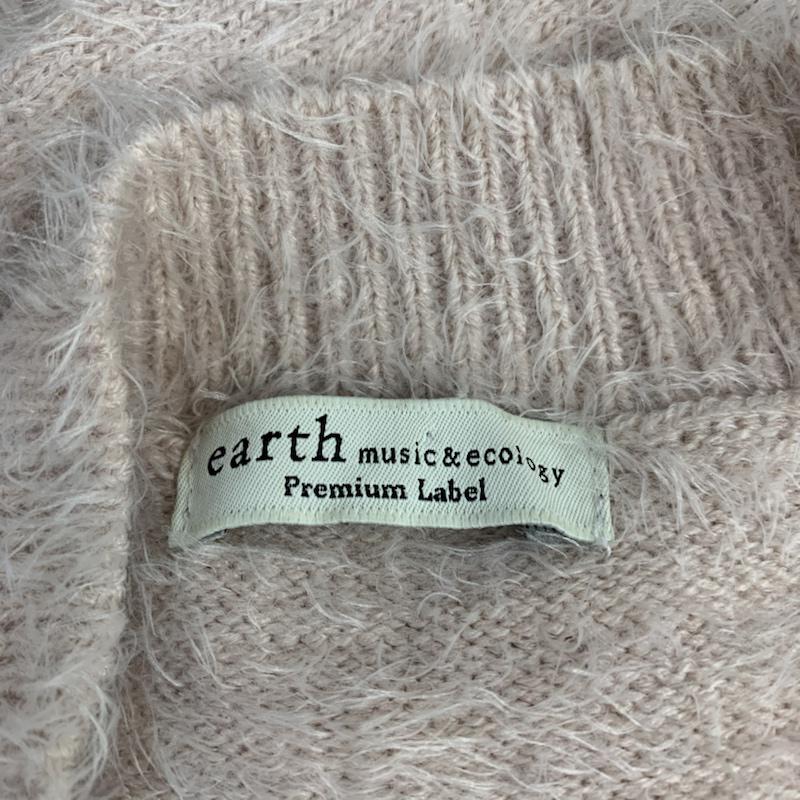 アースミュージックアンドエコロジー earth music&ecology ニット、セーター 長袖 FREE 無地 桃 / ピンク / pink レディース USED 古着 中古 10042705