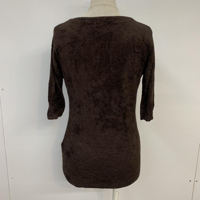 ルシェルブルー LE CIEL BLEU ニット、セーター 半袖 38 無地 茶 / ブラウン / brown レディース USED 古着 中古 10042720