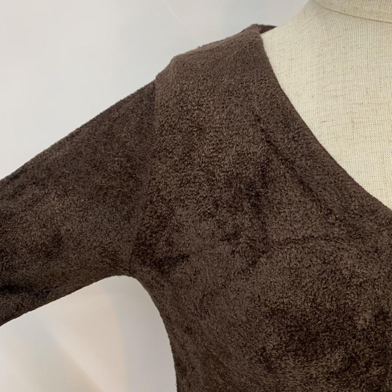 ルシェルブルー LE CIEL BLEU ニット、セーター 半袖 38 無地 茶 / ブラウン / brown レディース USED 古着 中古 10042720