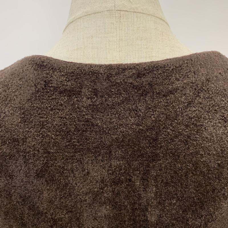 ルシェルブルー LE CIEL BLEU ニット、セーター 半袖 38 無地 茶 / ブラウン / brown レディース USED 古着 中古 10042720