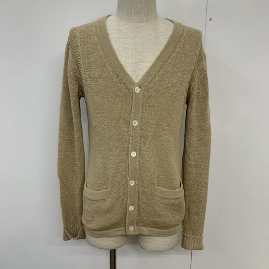 ナノユニバース nano・universe カーディガン 長袖 S 無地 ベージュ / ベージュ / beige メンズ USED 古着 中古 10042733