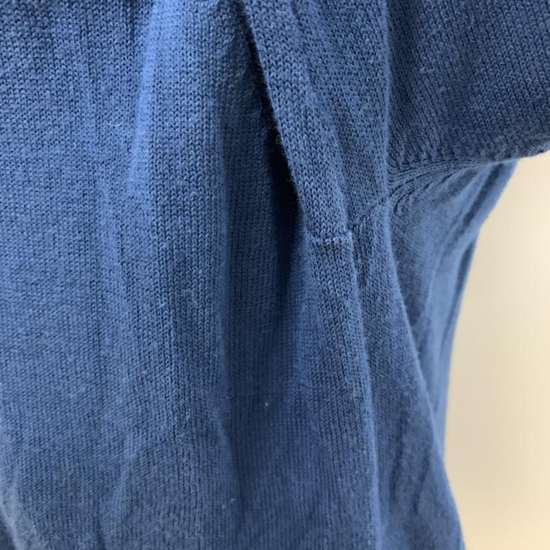 ダファー DUFFER カーディガン 長袖 Vネック L 無地 青 / ブルー / blue X 白 / ホワイト / white メンズ USED 古着 中古 10042744