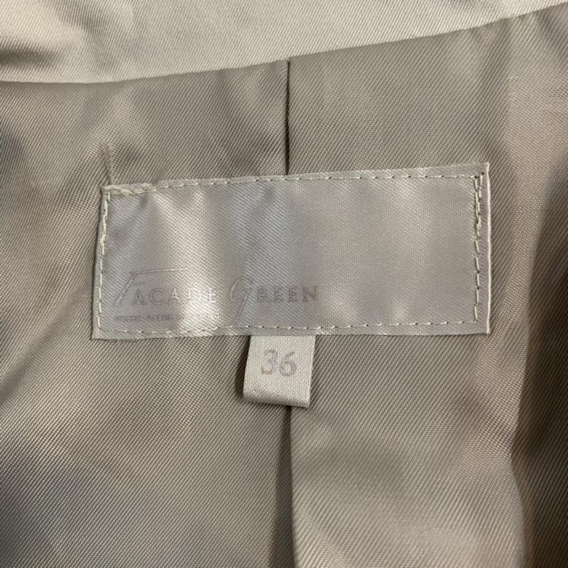 ファサードグリーン グリーンレーベルリラクシング FACADE GREEN green label relaxing コート コート一般 36 無地 ベージュ / ベージュ / beige レディース USED 古着 中古 10042875