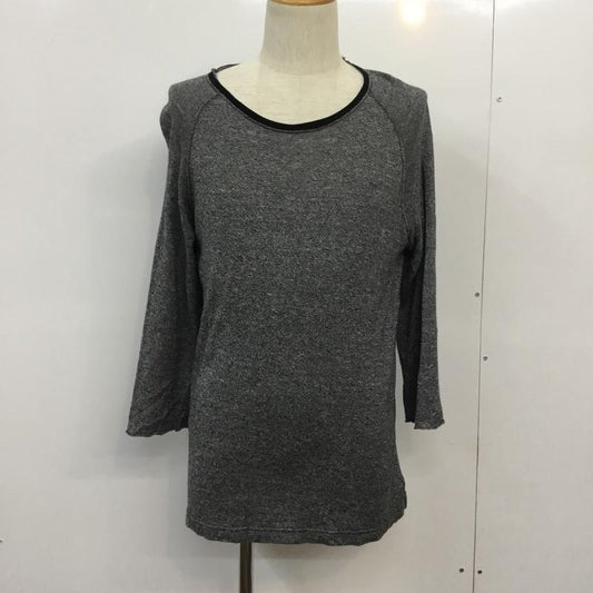 アーバンリサーチ URBAN RESEARCH カットソー 長袖 40 無地 黒 / ブラック / black X 白 / ホワイト / white X 灰 / グレー / gray メンズ USED 古着 中古 10043073