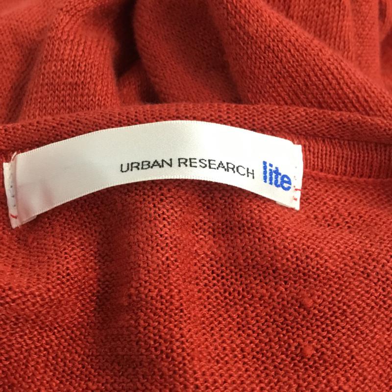 アーバンリサーチ URBAN RESEARCH ニット、セーター 七分袖 麻 リネン M 橙 / オレンジ / orange メンズ USED 古着 中古 10043074