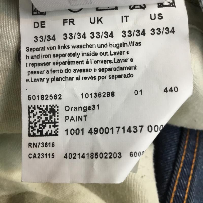 ボスオレンジ Boss Orange パンツ デニム、ジーンズ 無地 インディゴ / インディゴ / Indigo メンズ USED 古着 中古 10043200