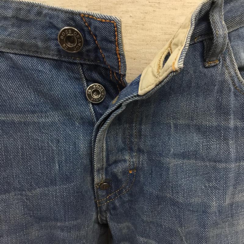 ボスオレンジ Boss Orange パンツ デニム、ジーンズ 無地 インディゴ / インディゴ / Indigo メンズ USED 古着 中古 10043200