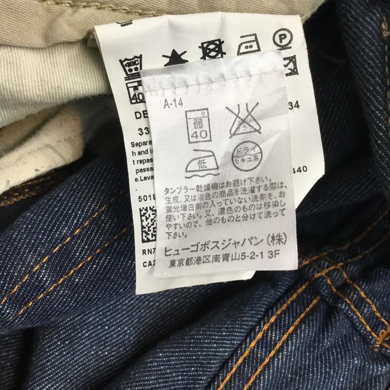 ボスオレンジ Boss Orange パンツ デニム、ジーンズ 無地 インディゴ / インディゴ / Indigo メンズ USED 古着 中古 10043200