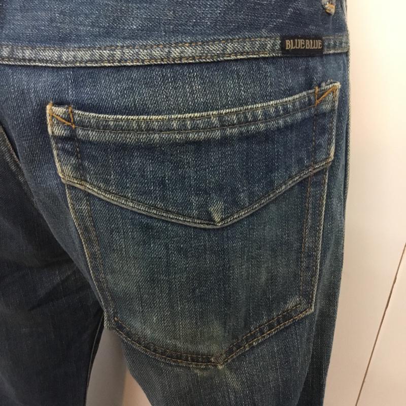 ブルーブルー BLUE BLUE パンツ デニム、ジーンズ 32インチ 無地 インディゴ / インディゴ / Indigo メンズ USED 古着 中古 10043204