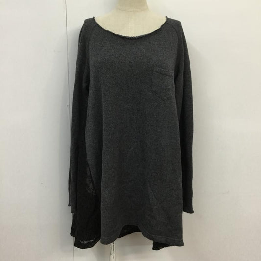ティティーアンドコー titty&Co. チュニック 長袖 花柄レース FREE 無地 X 花柄 X レース柄 ダークグレー / ダークグレー / レディース USED 古着 中古 10043282