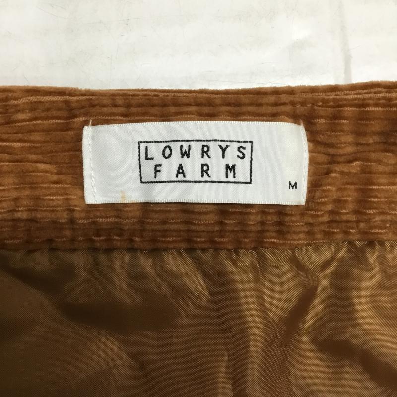 ローリーズファーム LOWRYS FARM スカート ミニスカート コーデュロイ M 無地 茶 / ブラウン / brown レディース USED 古着 中古 10043340