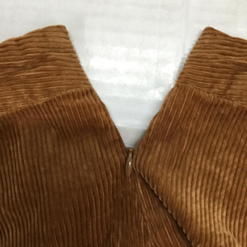 ローリーズファーム LOWRYS FARM スカート ミニスカート コーデュロイ M 無地 茶 / ブラウン / brown レディース USED 古着 中古 10043340