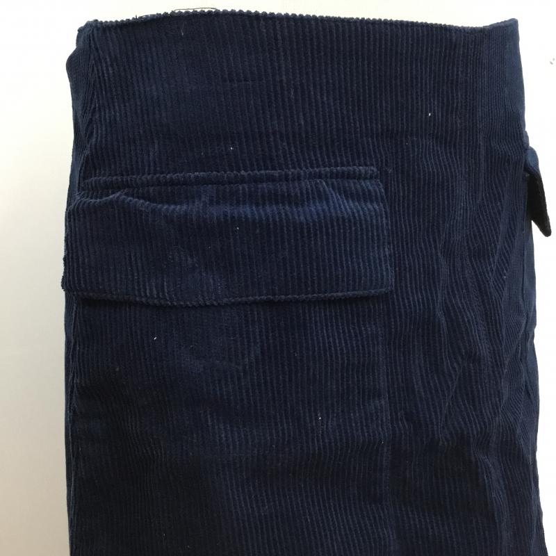 ザラベーシック ZARA BASIC スカート ミニスカート コーデュロイ M 無地 紺 / ネイビー / navy レディース USED 古着 中古 10043343