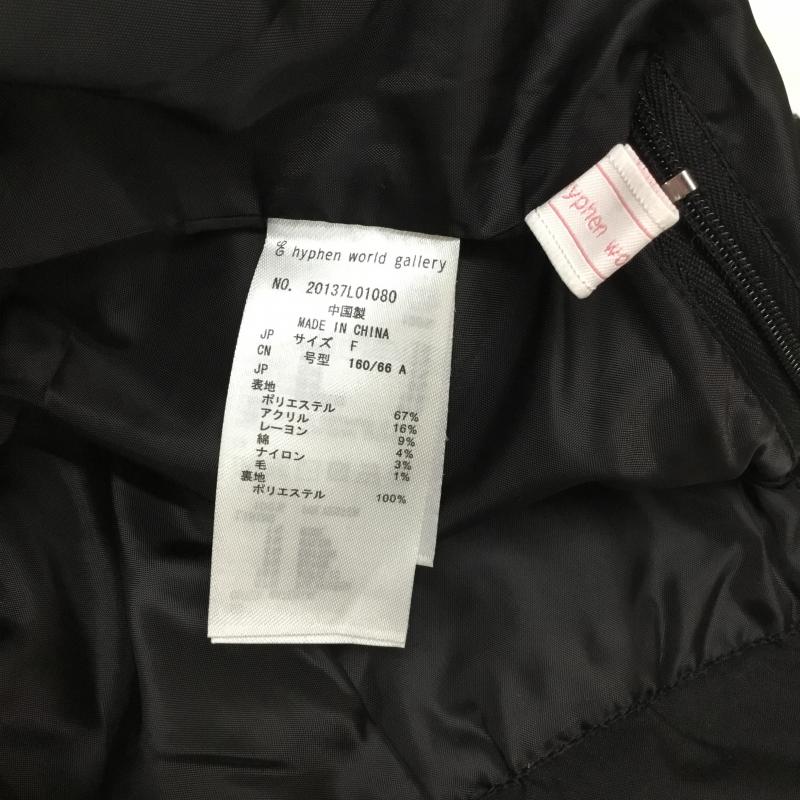 イーハイフンワールドギャラリー E hyphen world gallery スカート ミニスカート FREE  黒 / ブラック / black レディース USED 古着 中古 10043348