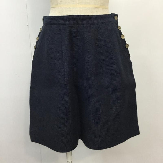 グリーンレーベルリラクシング green label relaxing スカート ミニスカート 40 無地 紺 / ネイビー / navy レディース USED 古着 中古 10043349