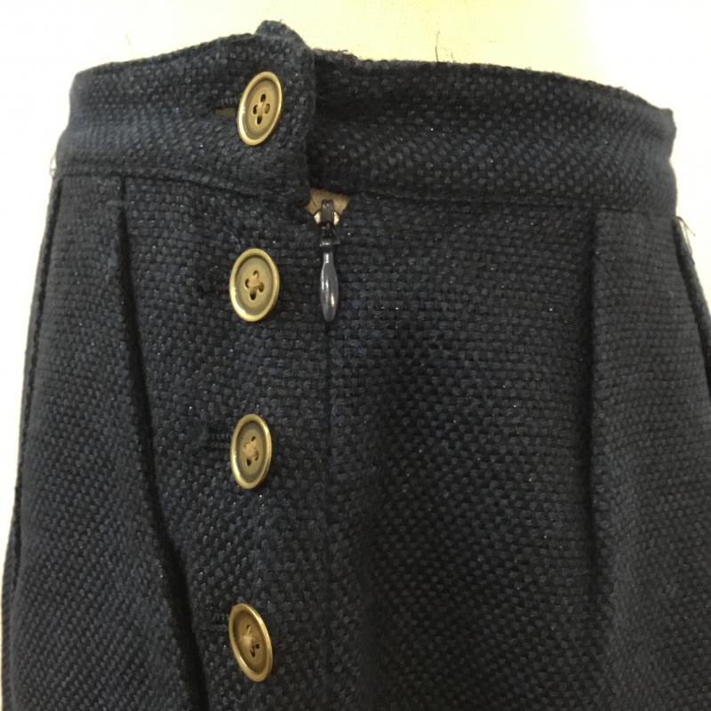 グリーンレーベルリラクシング green label relaxing スカート ミニスカート 40 無地 紺 / ネイビー / navy レディース USED 古着 中古 10043349
