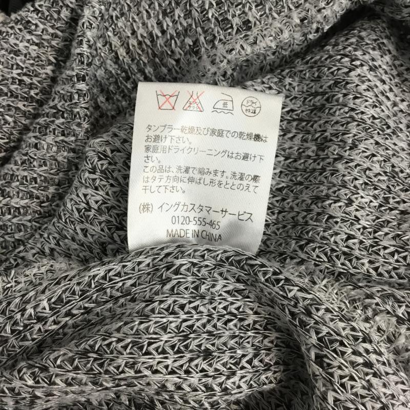 イング INGNI カットソー 七分袖 M  黒 / ブラック / black X 白 / ホワイト / white レディース USED 古着 中古 10043411
