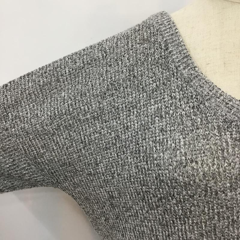 イング INGNI カットソー 七分袖 M  黒 / ブラック / black X 白 / ホワイト / white レディース USED 古着 中古 10043411