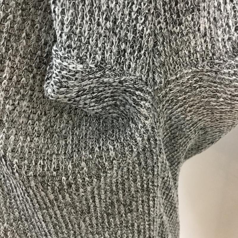 イング INGNI カットソー 七分袖 M  黒 / ブラック / black X 白 / ホワイト / white レディース USED 古着 中古 10043411