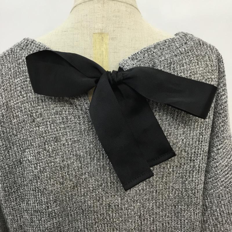イング INGNI カットソー 七分袖 M  黒 / ブラック / black X 白 / ホワイト / white レディース USED 古着 中古 10043411