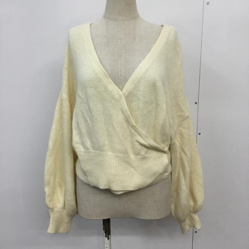 フーズフーチコ who s who Chico カーディガン 長袖 FREE 無地 アイボリー / アイボリー / レディース USED 古着 中古 10043418