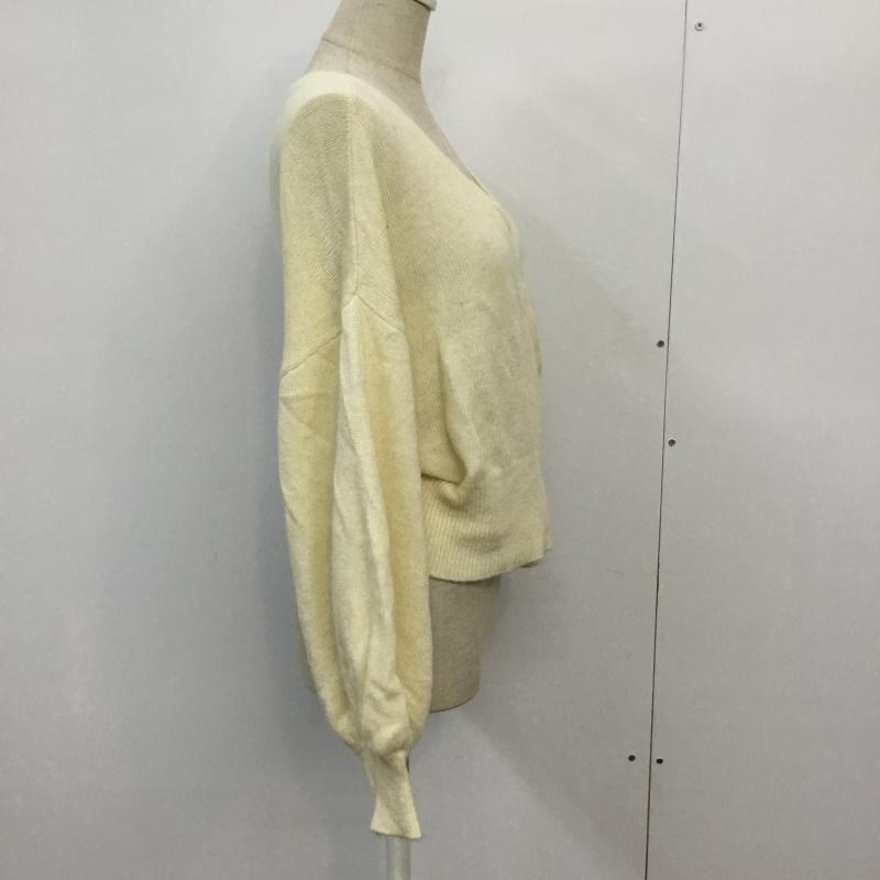 フーズフーチコ who s who Chico カーディガン 長袖 FREE 無地 アイボリー / アイボリー / レディース USED 古着 中古 10043418