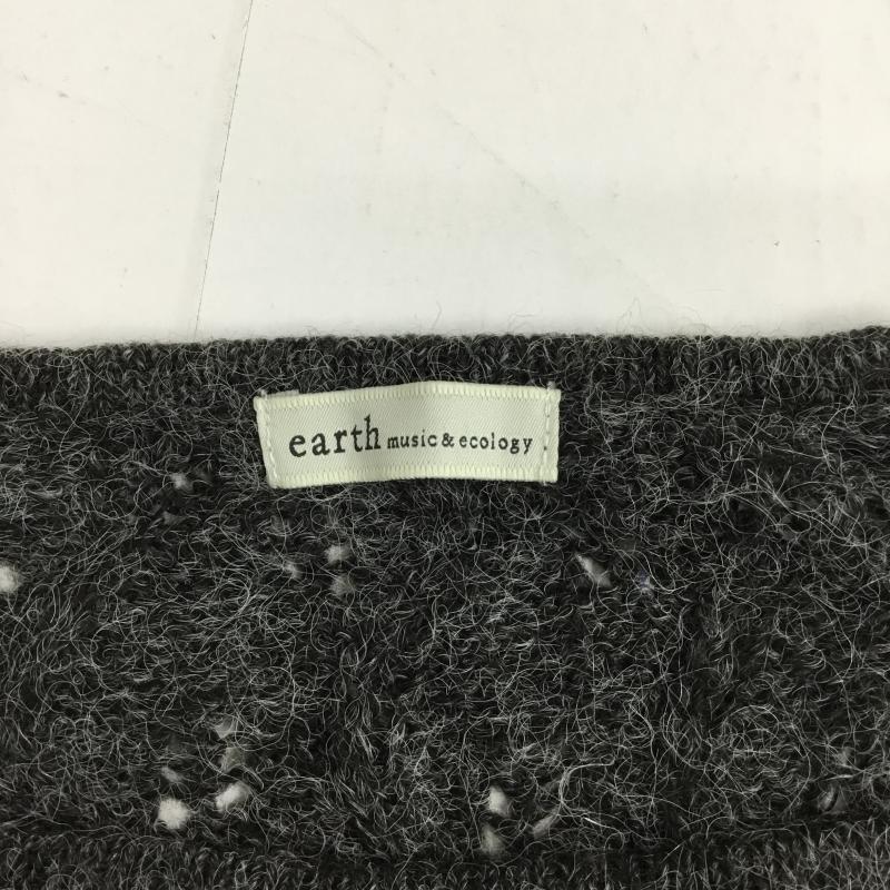 アースミュージックアンドエコロジー earth music&ecology ニット、セーター 長袖  チャコールグレー / チャコールグレー / レディース USED 古着 中古 10043428