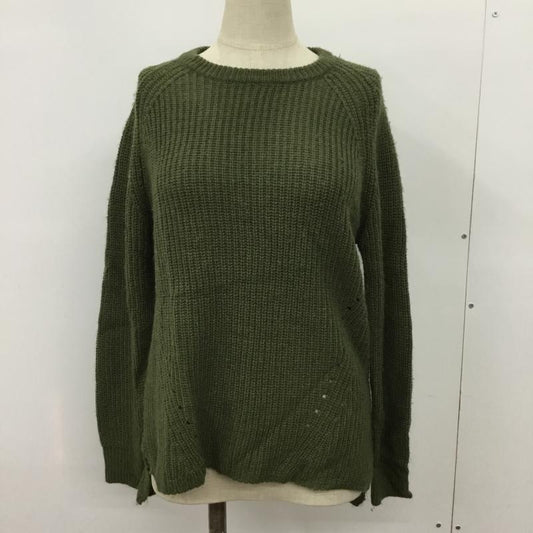 コエ koe ニット、セーター 長袖 S 無地 カーキ / カーキ / khaki レディース USED 古着 中古 10043431