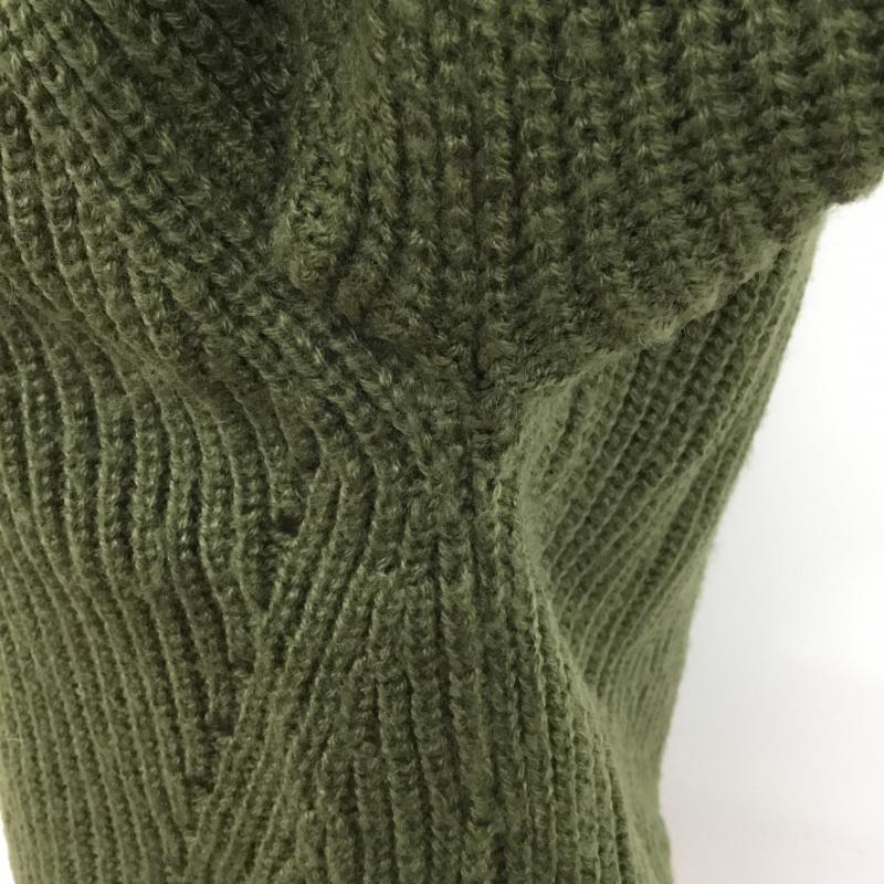 コエ koe ニット、セーター 長袖 S 無地 カーキ / カーキ / khaki レディース USED 古着 中古 10043431