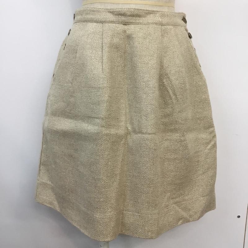 グリーンレーベルリラクシング green label relaxing スカート ミニスカート 38  ベージュ / ベージュ / beige レディース USED 古着 中古 10043449
