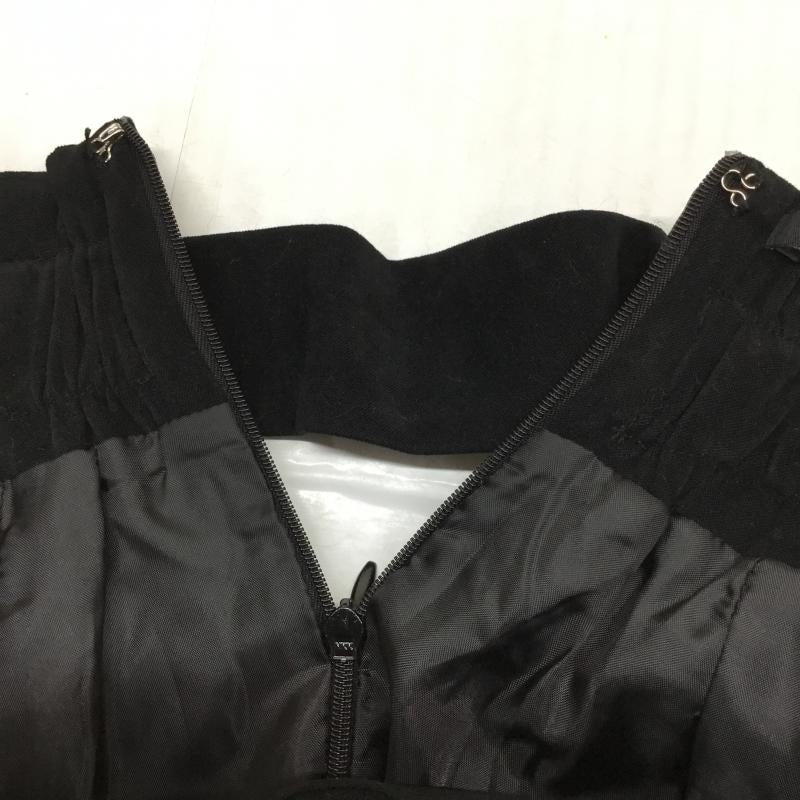 ワンウェイ one way スカート ミニスカート M 無地 黒 / ブラック / black レディース USED 古着 中古 10044043