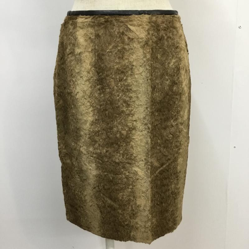 ラウンジドレス Loungedress スカート ミニスカート 0 無地 茶 / ブラウン / brown レディース USED 古着 中古 10044044