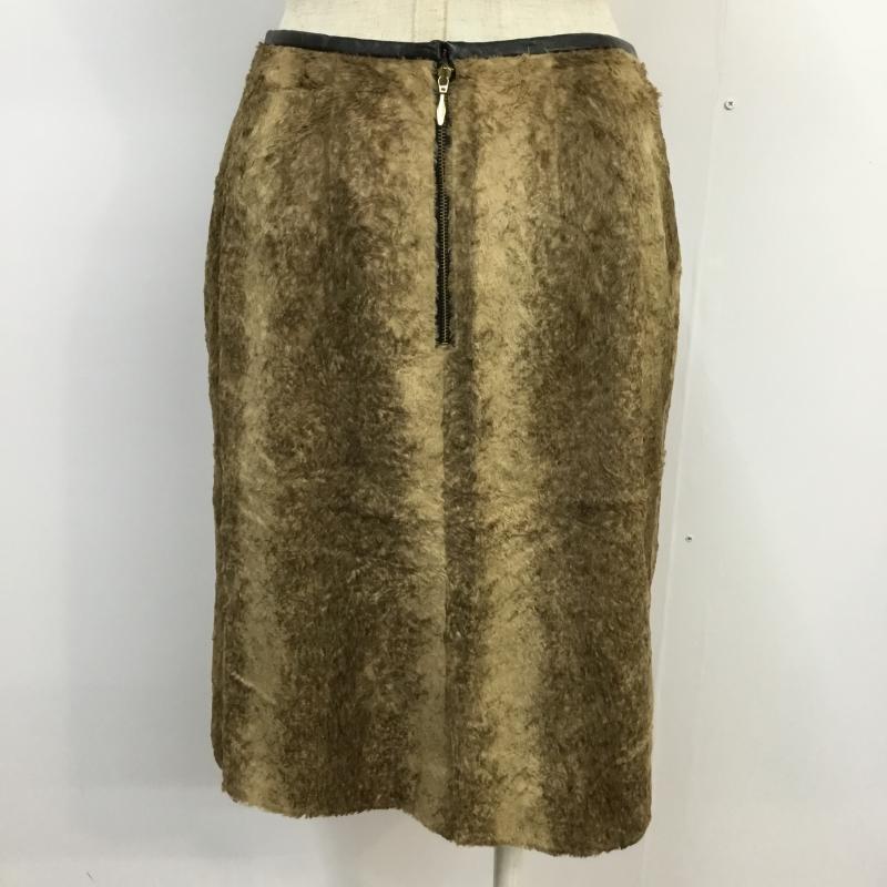 ラウンジドレス Loungedress スカート ミニスカート 0 無地 茶 / ブラウン / brown レディース USED 古着 中古 10044044