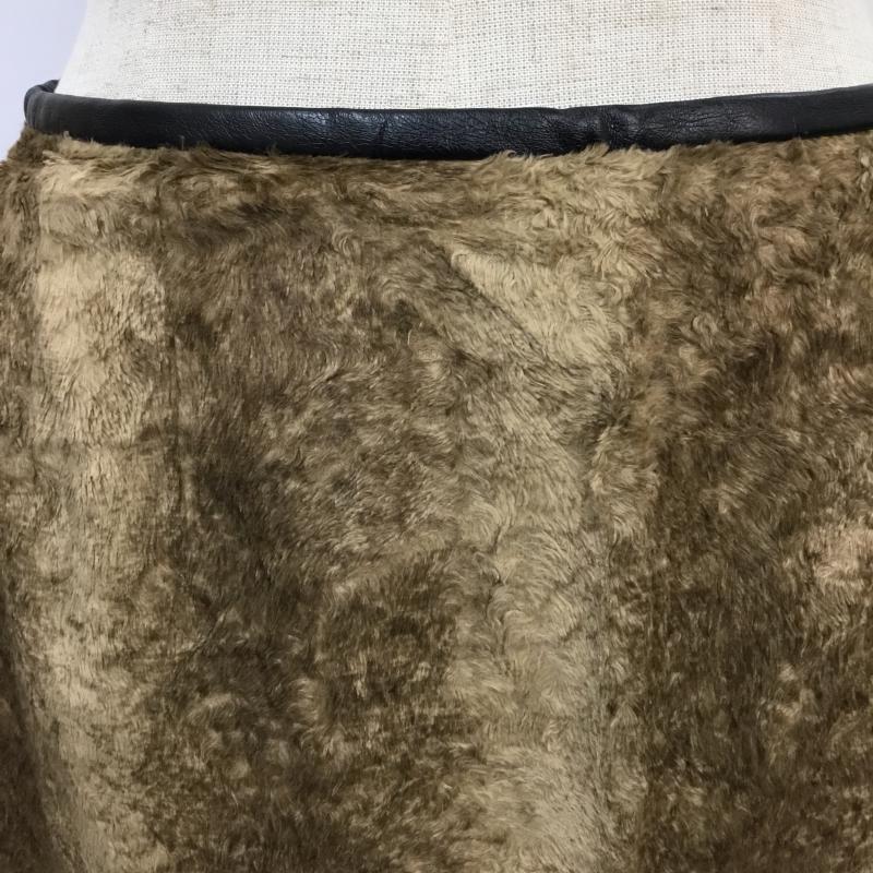 ラウンジドレス Loungedress スカート ミニスカート 0 無地 茶 / ブラウン / brown レディース USED 古着 中古 10044044