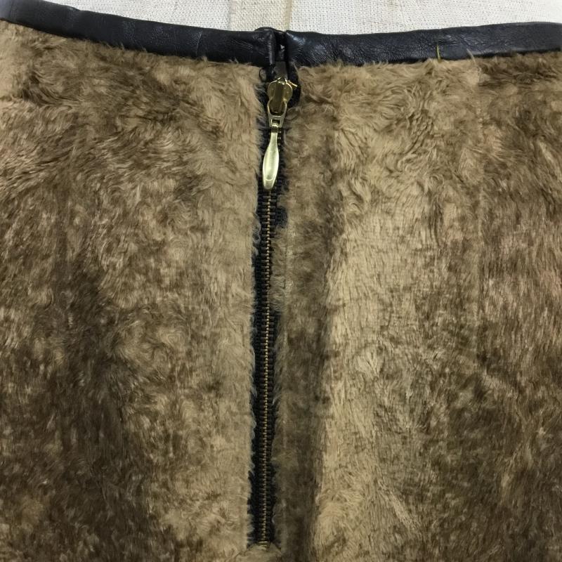 ラウンジドレス Loungedress スカート ミニスカート 0 無地 茶 / ブラウン / brown レディース USED 古着 中古 10044044