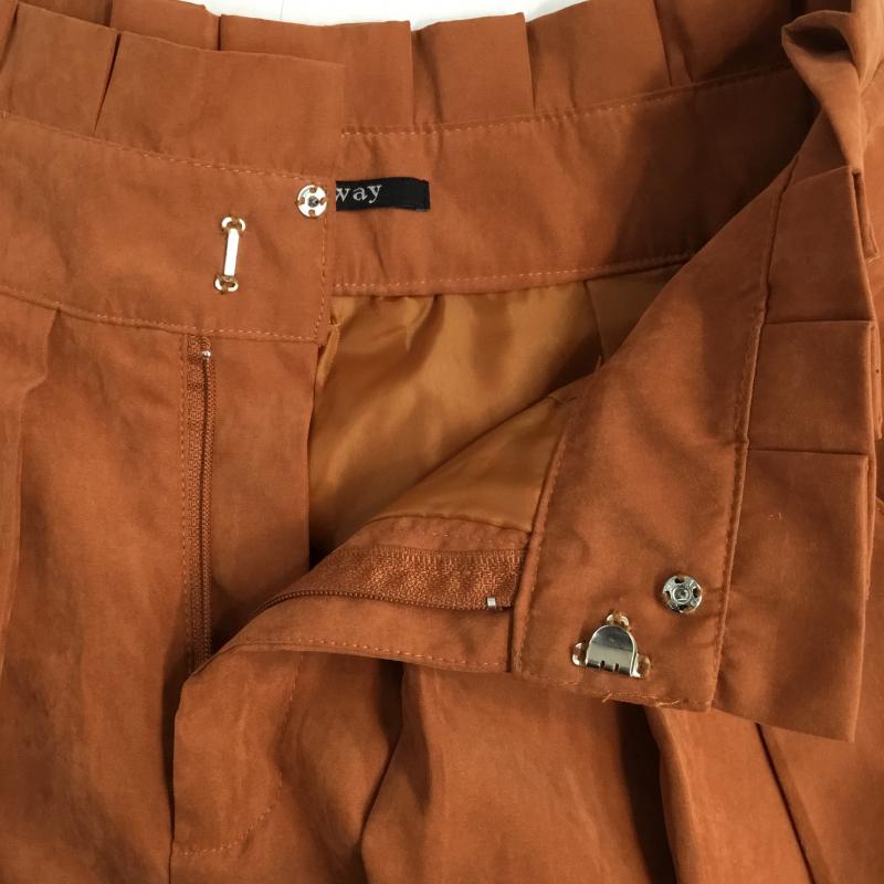 ワンウェイ one way パンツ ショートパンツ S 無地 橙 / オレンジ / orange レディース USED 古着 中古 10044157