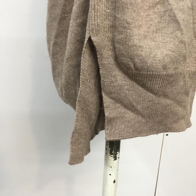 ディスコート Discoat ニット、セーター 長袖 FREE 無地 茶 / ブラウン / brown レディース USED 古着 中古 10045019