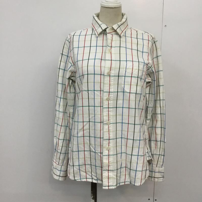 カスタネ Kastane シャツ、ブラウス 長袖 チェックシャツ FREE チェック 白 / ホワイト / white レディース USED 古着 中古 10045327