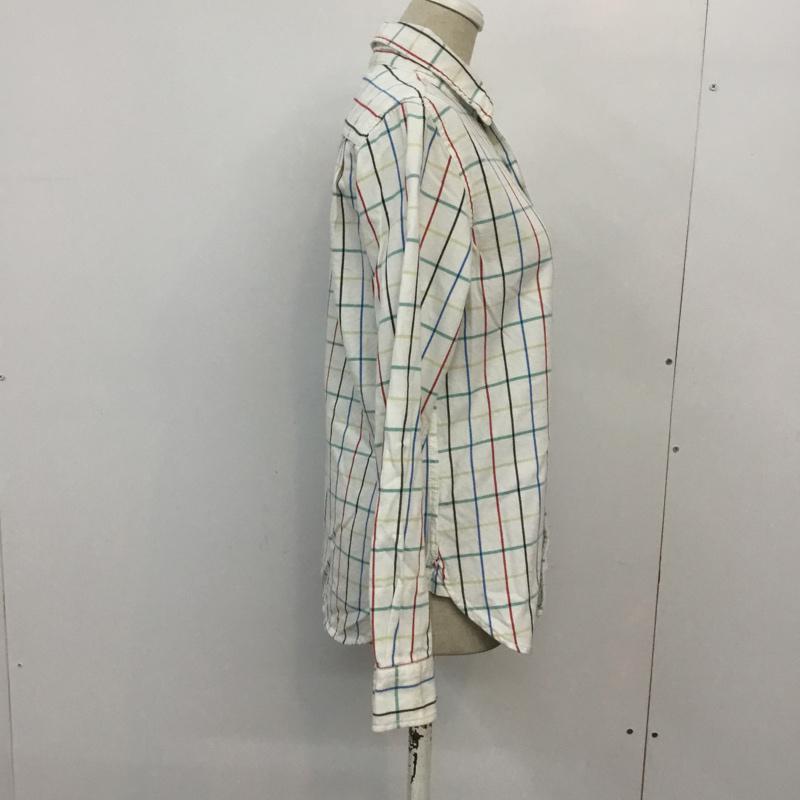 カスタネ Kastane シャツ、ブラウス 長袖 チェックシャツ FREE チェック 白 / ホワイト / white レディース USED 古着 中古 10045327