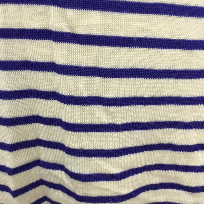 ラウンジドレス Loungedress カットソー 長袖 ボーダー GALLARDAGALANTE FREE ボーダー柄 白 / ホワイト / white X 青 / ブルー / blue レディース USED 古着 中古 10045335