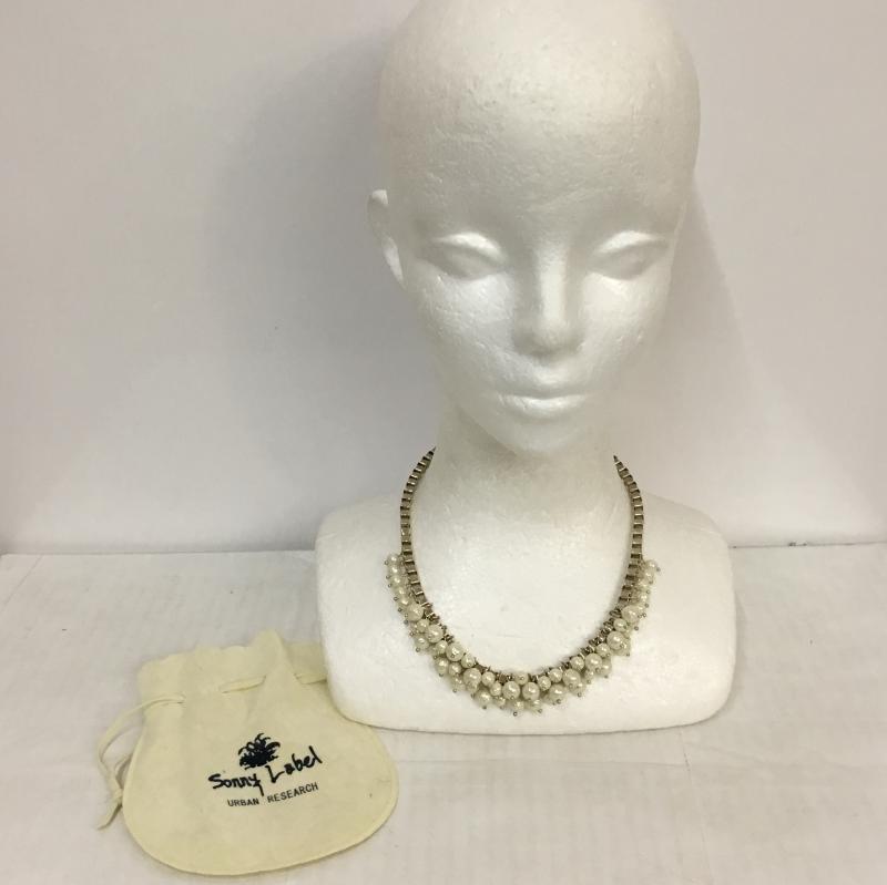 サニーレーベルアーバンリサーチ Sonny Label URBAN RESEARCH アクセサリー ネックレス、ペンダント パール 袋有 無地 金 / ゴールド / gold color レディース USED 古着 中古 10045482