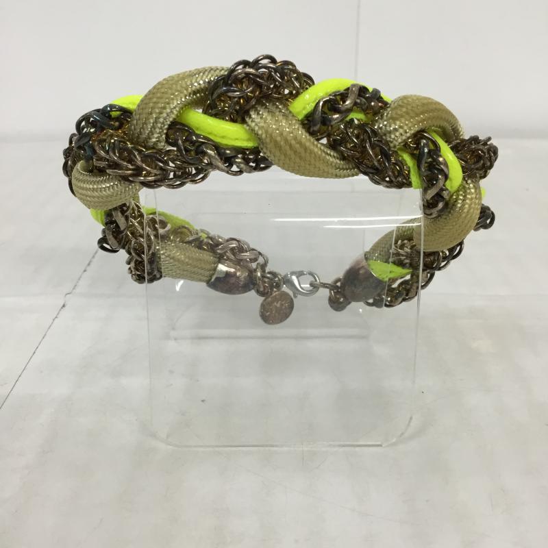 キャロラインバッギ CAROLINEBAGGI アクセサリー ブレスレット、バングル 無地 ベージュ / ベージュ / beige X 金 / ゴールド / gold color X 黄緑 / イエローグリーン / レディース USED 古着 中古 10045586