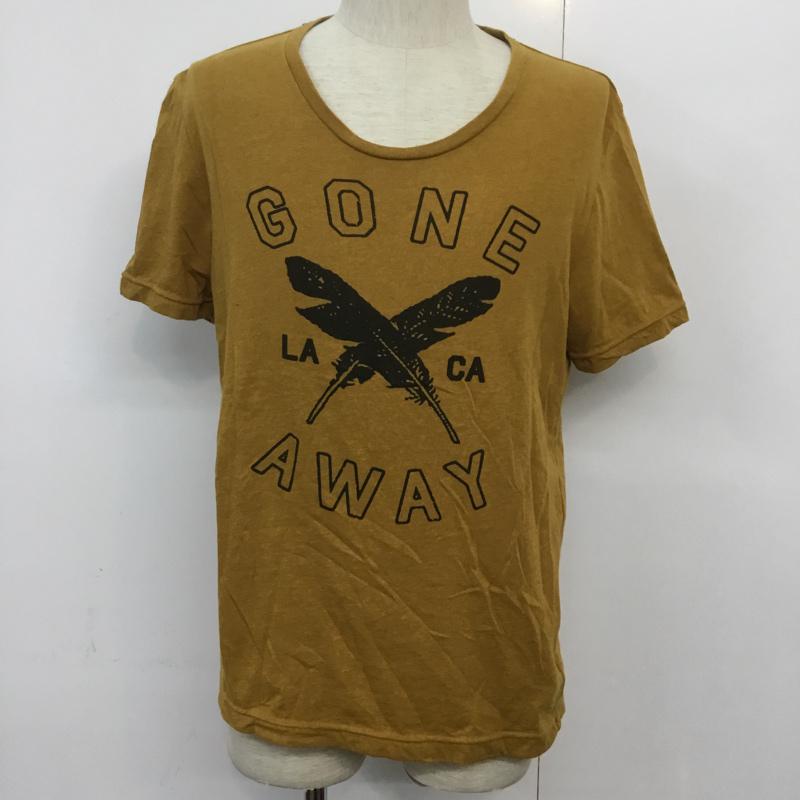 ジュンレッド JUNRed Tシャツ 半袖 ロゴ 2 プリント X ロゴ、文字 マスタード / マスタード / メンズ USED 古着 中古 10046118