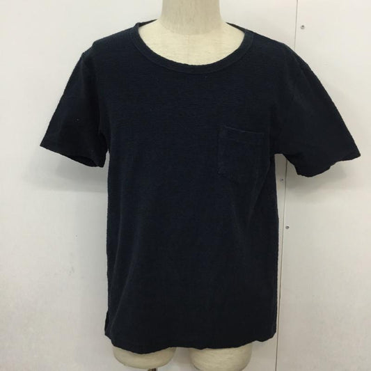スリック SLICK Tシャツ 半袖 胸ポケット 2 無地 紺 / ネイビー / navy メンズ USED 古着 中古 10046139